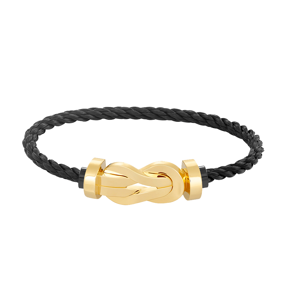 [Riva Jewelry ]CHANCE LARGE 8 FIGURE BUCKLE NO DIAMOND BRACELET GOLD