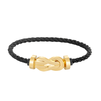 [Riva Jewelry ]CHANCE LARGE 8 FIGURE BUCKLE NO DIAMOND BRACELET GOLD