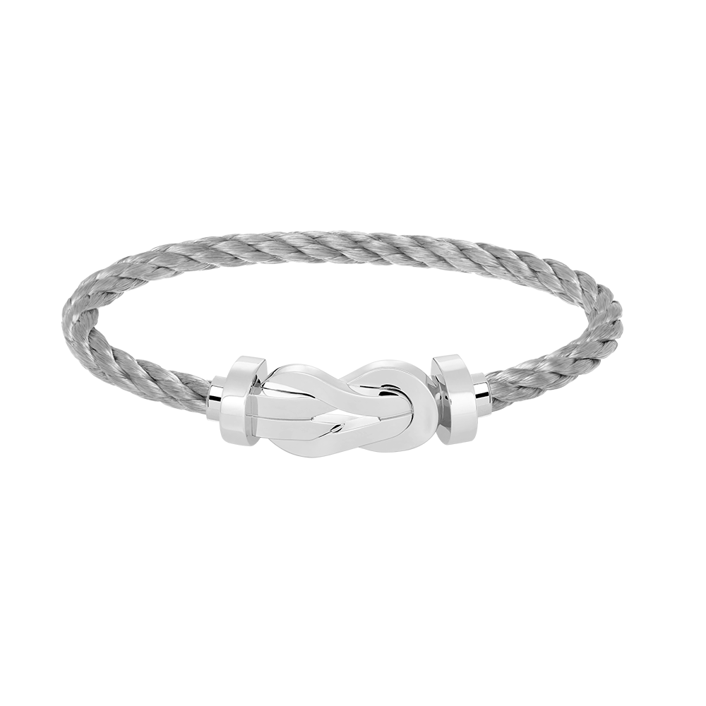 [Riva Jewelry ]CHANCE LARGE 8 FIGURE BUCKLE NO DIAMOND BRACELET SILVER