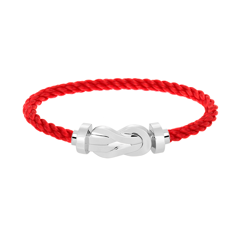 [Riva Jewelry]LARGE 8-FIGURE BUCKLE BRACELET - WHITE GOLD