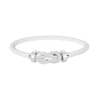 [Riva Jewelry]LARGE 8-FIGURE BUCKLE BRACELET - WHITE GOLD