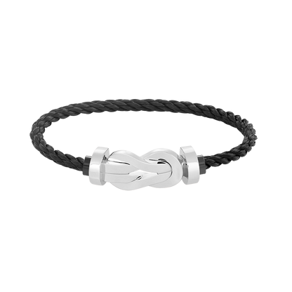 [Riva Jewelry ]CHANCE LARGE 8 FIGURE BUCKLE NO DIAMOND BRACELET SILVER