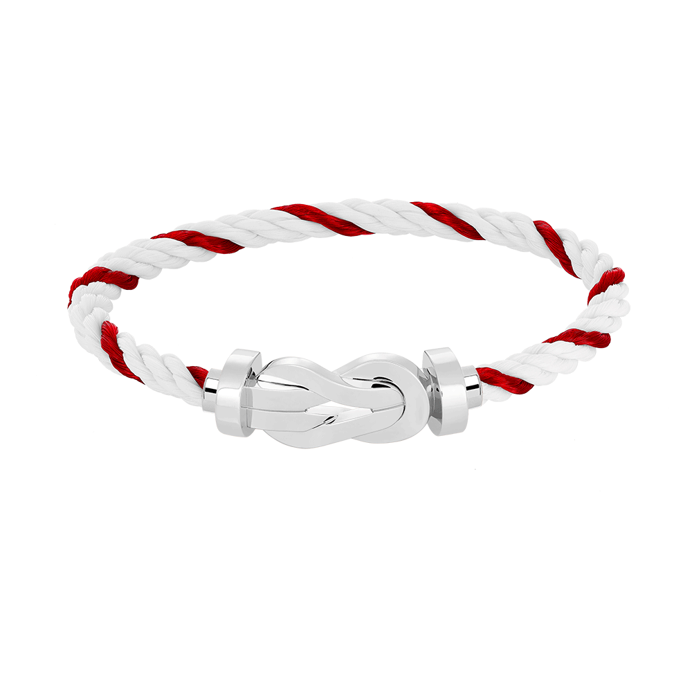 [Riva Jewelry]LARGE 8-FIGURE BUCKLE BRACELET - WHITE GOLD
