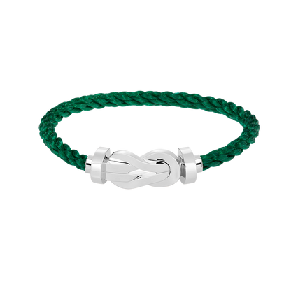 [Riva Jewelry]LARGE 8-FIGURE BUCKLE BRACELET - WHITE GOLD