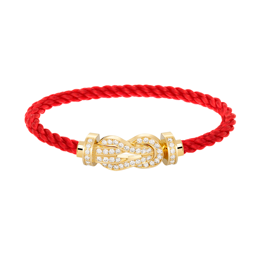 [Riva Jewelry] GROSSES 8ER-SCHNALLEN-VOLLDIAMANTENARMBAND – GOLD