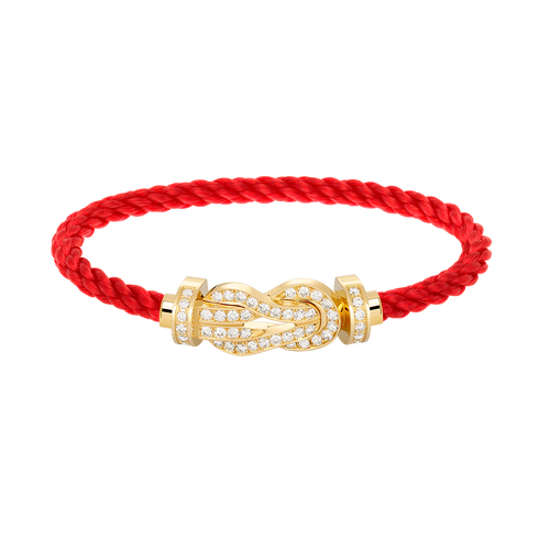 [Riva Jewelry] GROSSES 8ER-SCHNALLEN-VOLLDIAMANTENARMBAND – GOLD