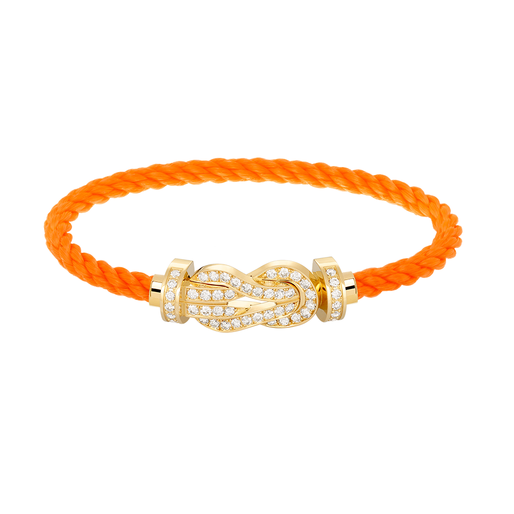 [Riva Jewelry] GROSSES 8ER-SCHNALLEN-VOLLDIAMANTENARMBAND – GOLD