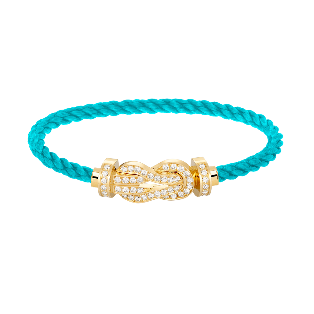 [Riva Jewelry] GROSSES 8ER-SCHNALLEN-VOLLDIAMANTENARMBAND – GOLD