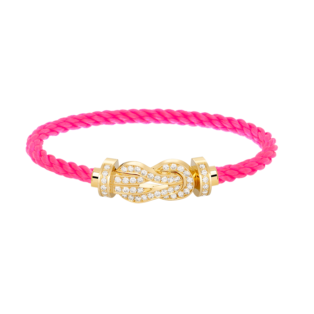[Riva Jewelry] GROSSES 8ER-SCHNALLEN-VOLLDIAMANTENARMBAND – GOLD
