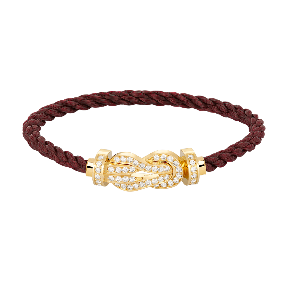 [Riva Jewelry] GROSSES 8ER-SCHNALLEN-VOLLDIAMANTENARMBAND – GOLD