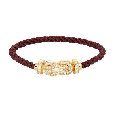[Riva Jewelry] GROSSES 8ER-SCHNALLEN-VOLLDIAMANTENARMBAND – GOLD