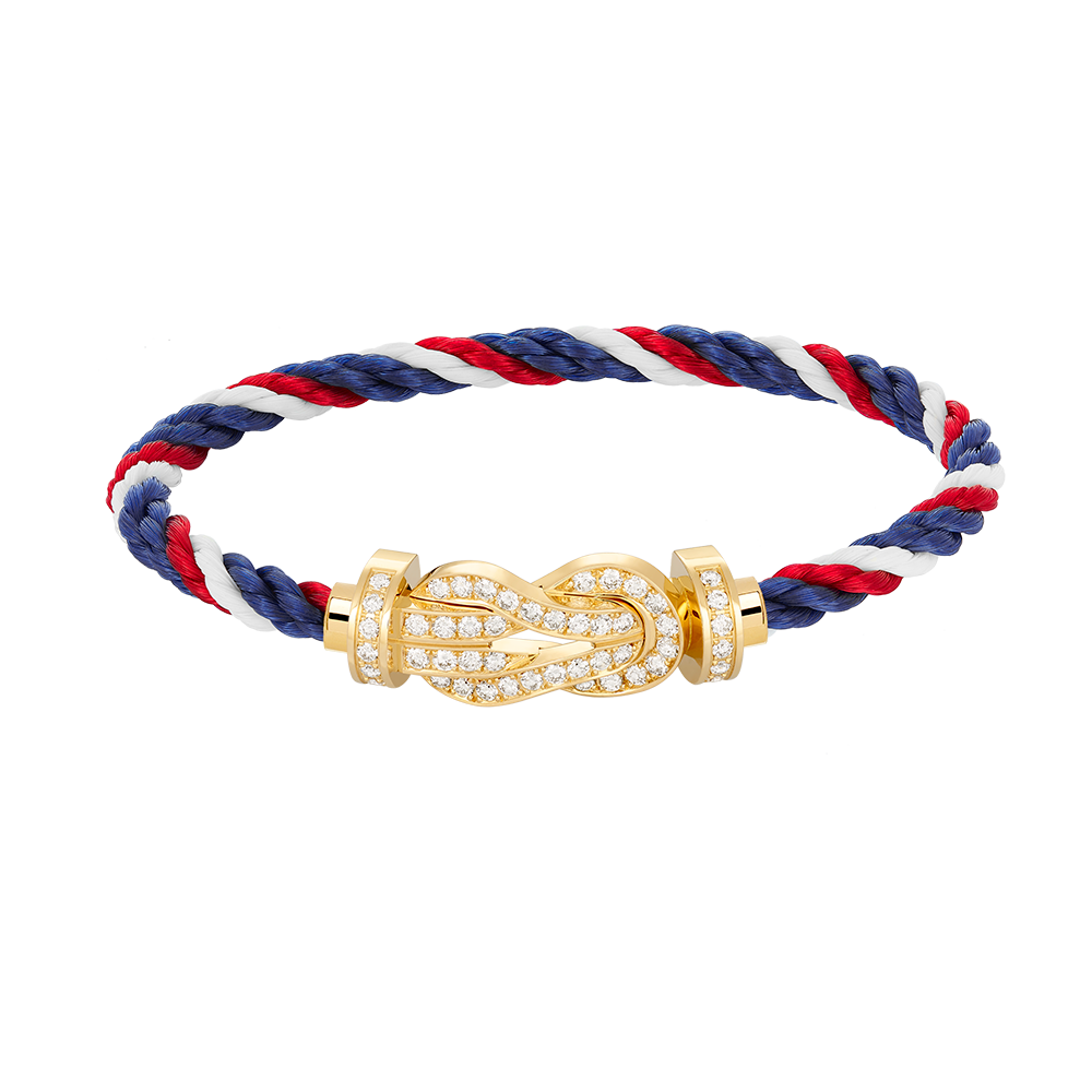 [Riva Jewelry] GROSSES 8ER-SCHNALLEN-VOLLDIAMANTENARMBAND – GOLD