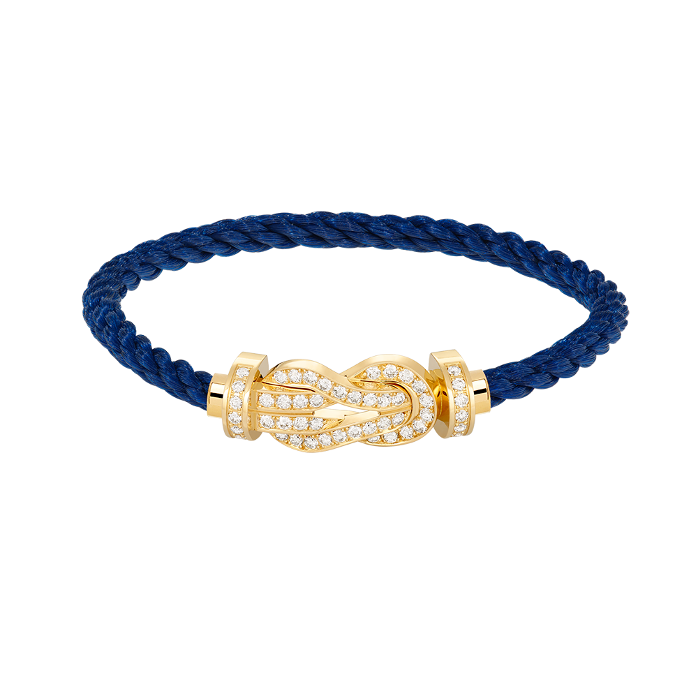 [Riva Jewelry] GROSSES 8ER-SCHNALLEN-VOLLDIAMANTENARMBAND – GOLD