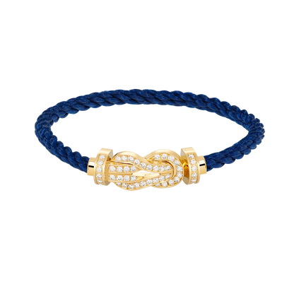 [Riva Jewelry] GROSSES 8ER-SCHNALLEN-VOLLDIAMANTENARMBAND – GOLD