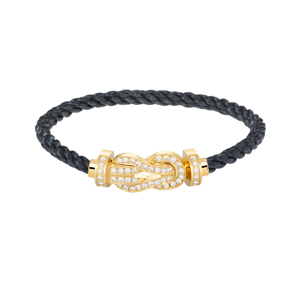 [Riva Jewelry] GROSSES 8ER-SCHNALLEN-VOLLDIAMANTENARMBAND – GOLD