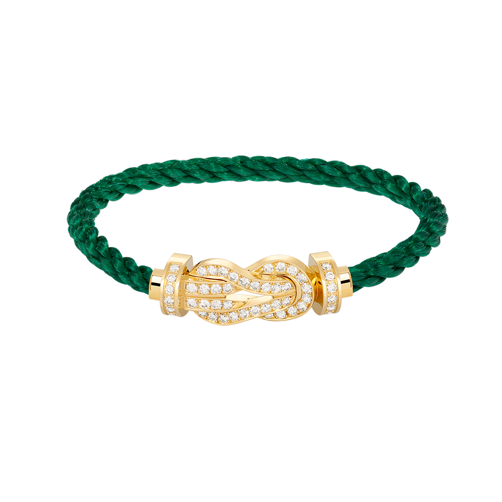 [Riva Jewelry] GROSSES 8ER-SCHNALLEN-VOLLDIAMANTENARMBAND – GOLD