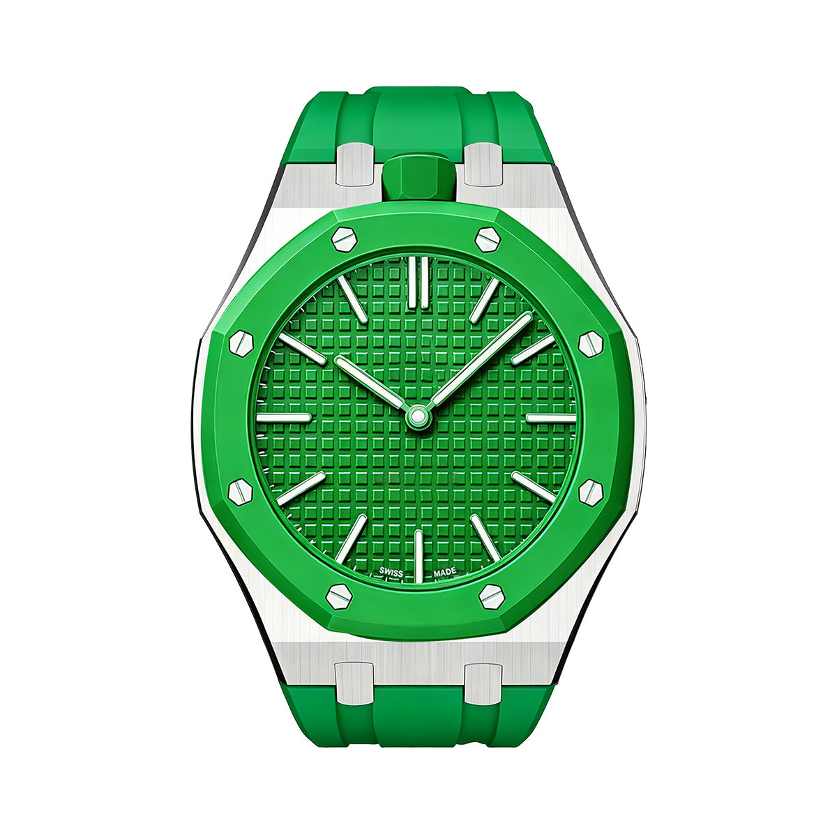 [Riva Jewelry]ROYAL OAK POP EXKLUSIVES STAHLGEHÄUSE & SILIKONARMBAND