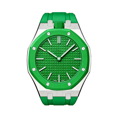 [Riva Jewelry]ROYAL OAK POP EXKLUSIVES STAHLGEHÄUSE & SILIKONARMBAND