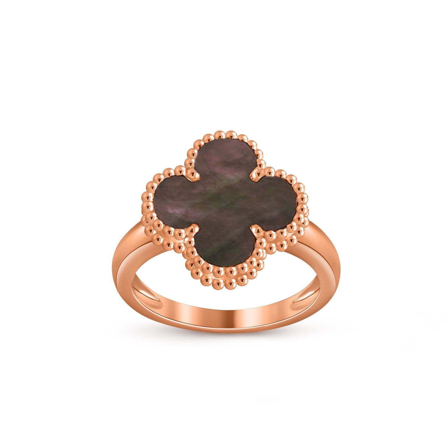 [Riva Jewelry]Glücks-Klee Vintage Roségoldring-Kollektion