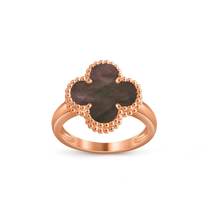 [Riva Jewelry]Glücks-Klee Vintage Roségoldring-Kollektion