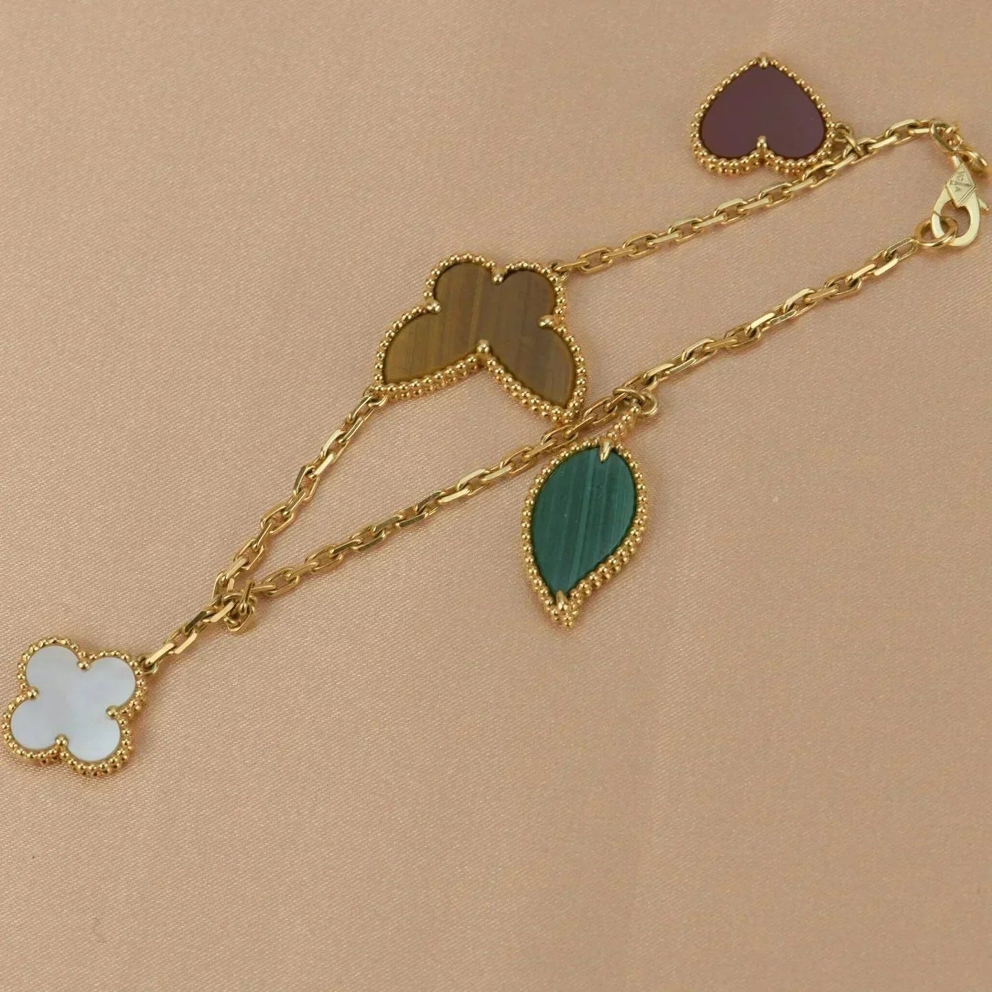 [Riva Jewelry]LUCKY NATURE MULTI-CHARM-ARMBAND