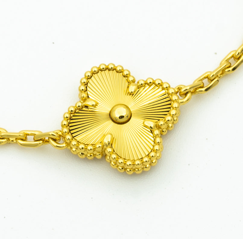 [Riva Jewelry ] CLOVER 5 MOTIF LASER BRACELET COLLECTION