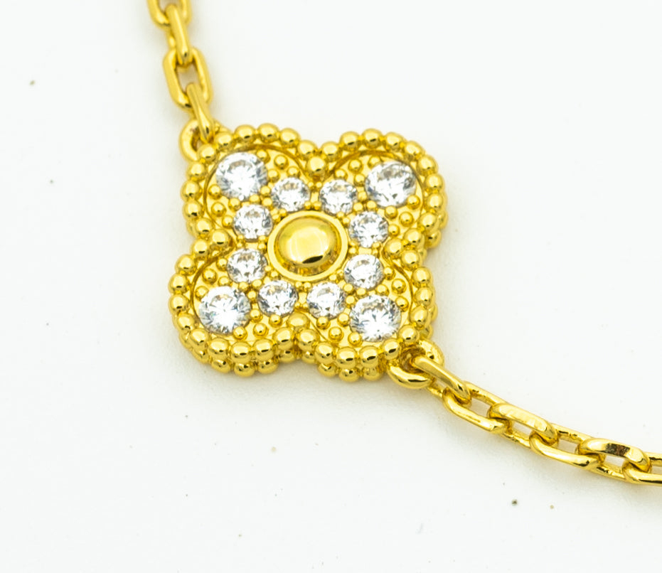 [Riva Jewelry ] CLOVER 5 MOTIF LASER BRACELET COLLECTION