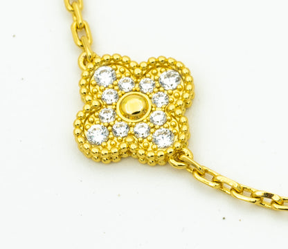[Riva Jewelry ] CLOVER 5 MOTIF LASER BRACELET COLLECTION