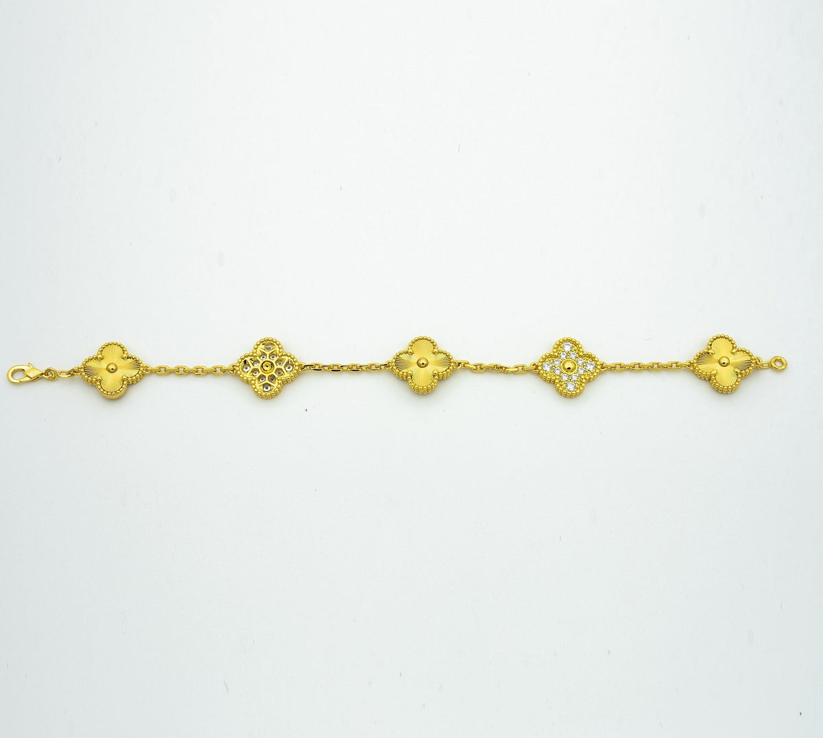 [Riva Jewelry ] CLOVER 5 MOTIF LASER BRACELET COLLECTION