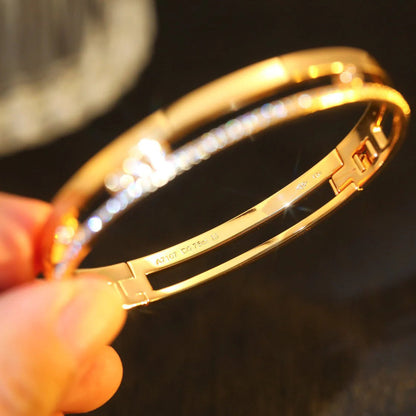 [Riva Jewelry]Move Romane Diamond Bangle Bracelet