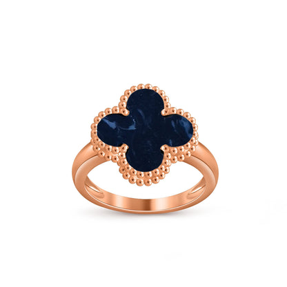 [Riva Jewelry]Glücks-Klee Vintage Roségoldring-Kollektion