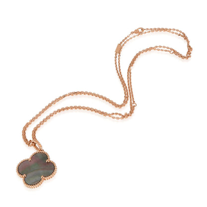 [Riva Jewelry ]CLOVER 25MM GOLD DARK MOP BIG CLOVER NECKLACE