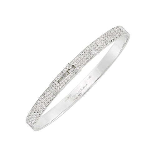 [Riva Jewelry ]HM KELLY BRACELET IN SILVER AND FULL PAVE DIAMOND