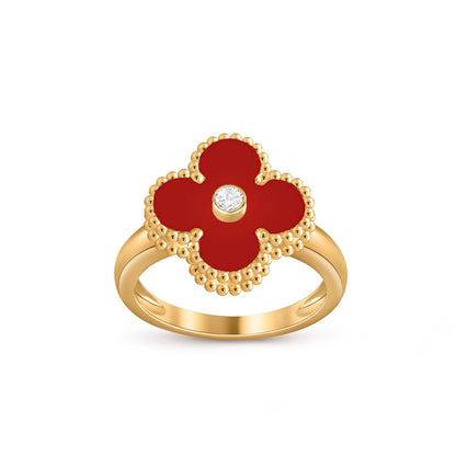 [Riva Jewelry]KOLLEKTION GLÜCKSKLEE GOLDENE RINGE MIT DIAMANTEN