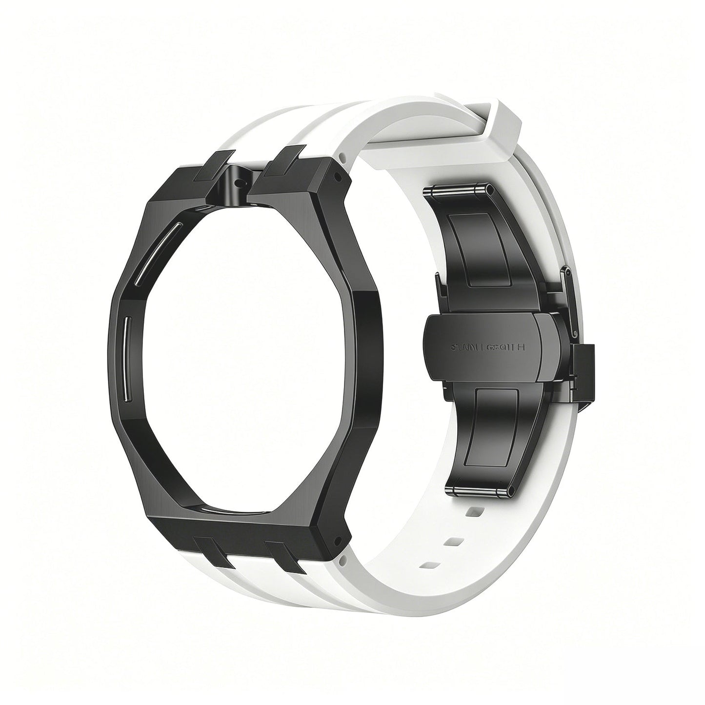 [Riva Schmuck]OAK POP SCHWARZES STAHLGEHÄUSE & SILIKONARMBAND