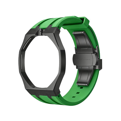 [Riva Schmuck]OAK POP SCHWARZES STAHLGEHÄUSE & SILIKONARMBAND