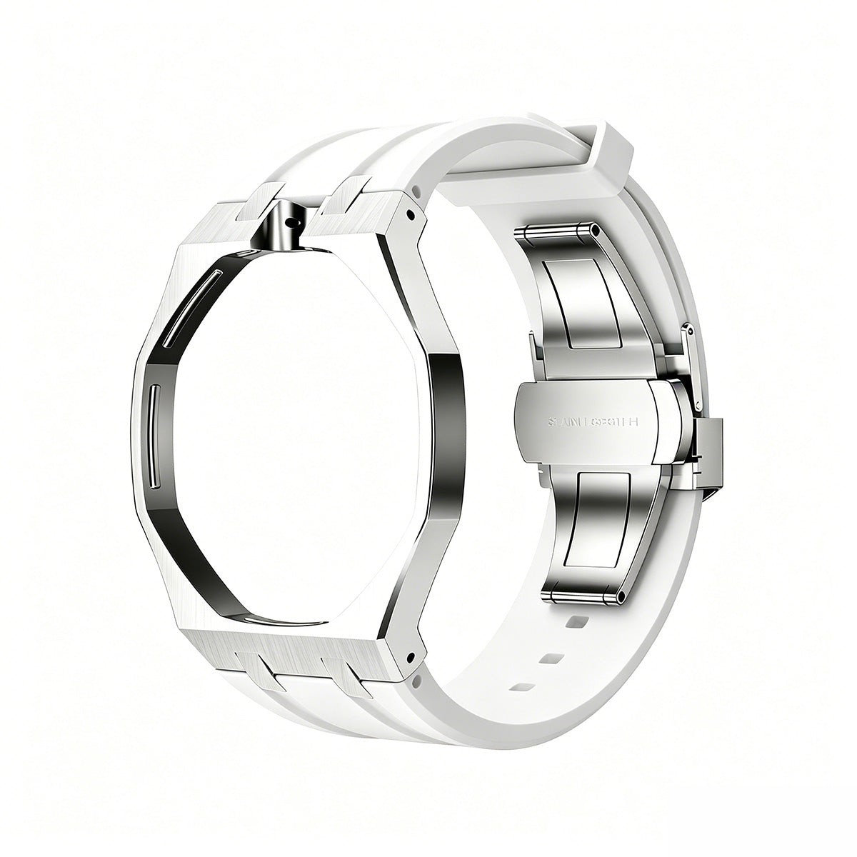 [Riva Jewelry]EICHE POP WEISSER STAHL SILIKONARMBAND