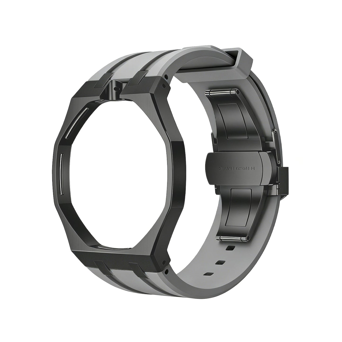 [Riva Schmuck]OAK POP SCHWARZES STAHLGEHÄUSE & SILIKONARMBAND