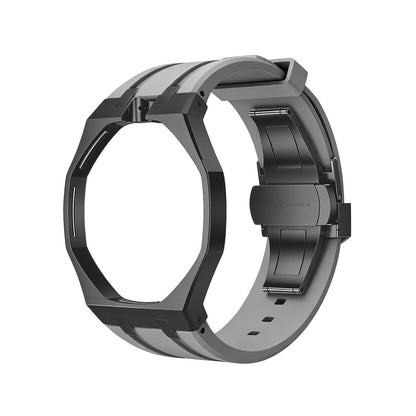 [Riva Schmuck]OAK POP SCHWARZES STAHLGEHÄUSE & SILIKONARMBAND