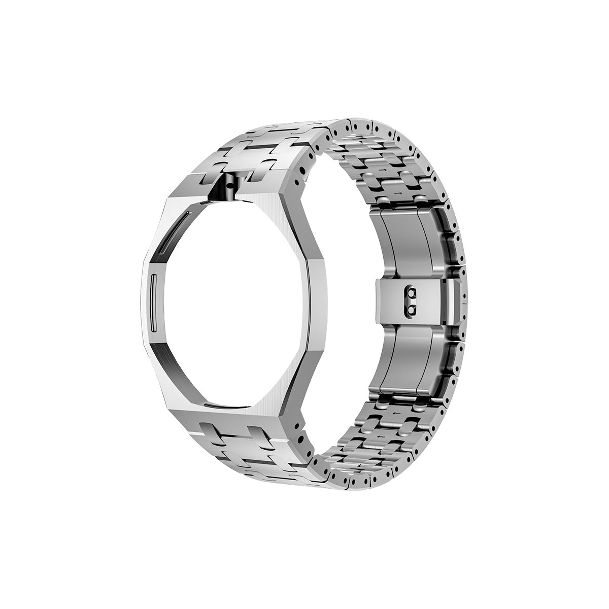 [Riva Schmuck]OAK POP EXKLUSIVES SILBERNES EDELSTAHLARMBAND