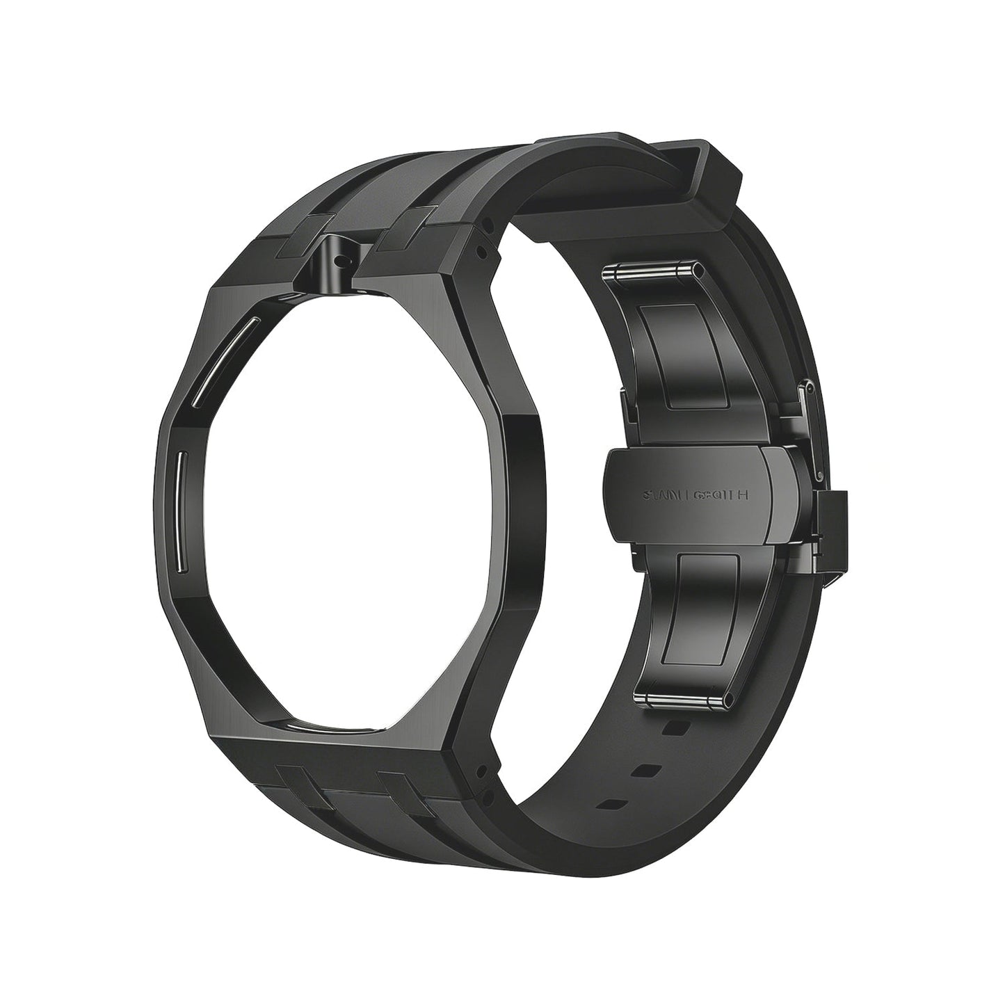 [Riva Schmuck]OAK POP SCHWARZES STAHLGEHÄUSE & SILIKONARMBAND