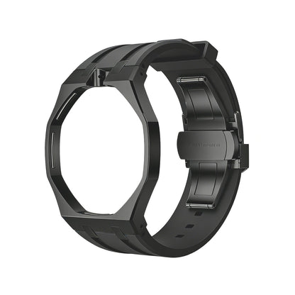 [Riva Schmuck]OAK POP SCHWARZES STAHLGEHÄUSE & SILIKONARMBAND