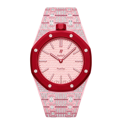 [Riva Jewelry]Royal Oak Pop Exklusiv Bioceramic Gehäuse & Bioceramic Armband Full Diamond