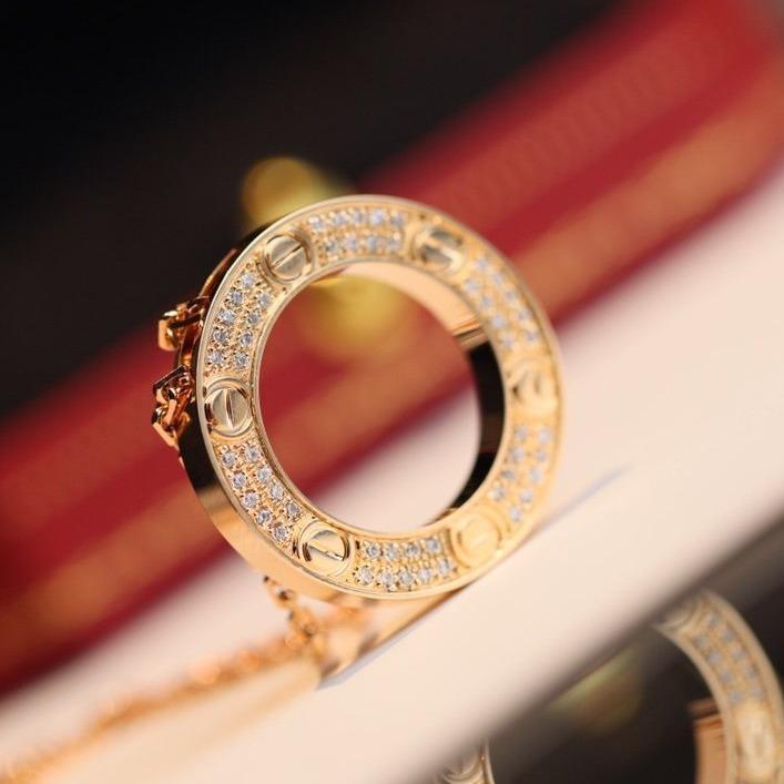 [Riva Jewelry ]LOVE NECKLACE ADJUSTABLE ROSE GOLD