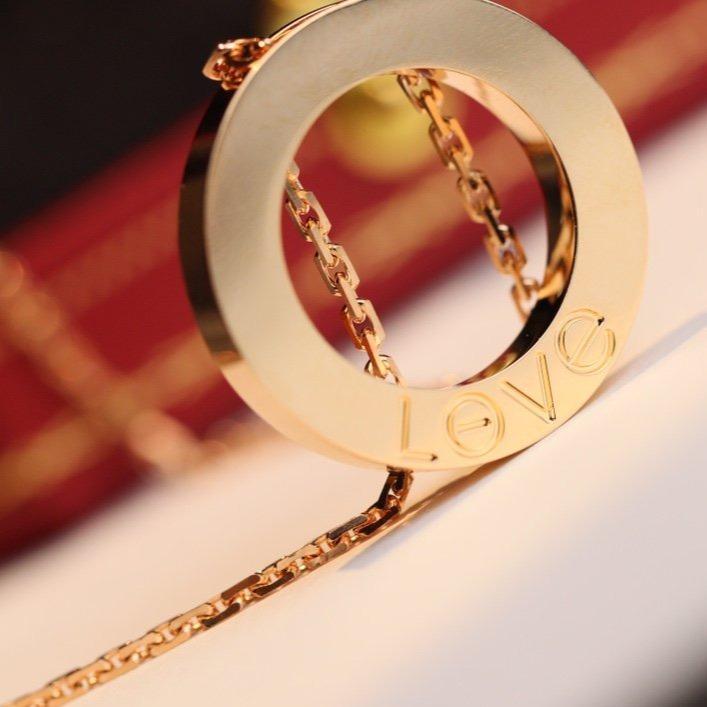 [Riva Jewelry ]LOVE NECKLACE ADJUSTABLE ROSE GOLD