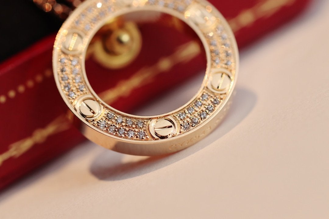 [Riva Jewelry ]LOVE NECKLACE ADJUSTABLE ROSE GOLD