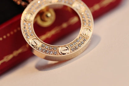 [Riva Jewelry ]LOVE NECKLACE ADJUSTABLE ROSE GOLD