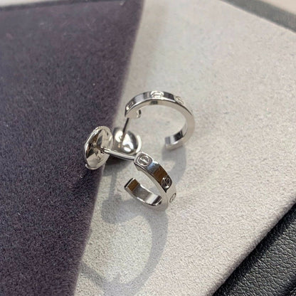 [Riva Jewelry ]LOVE EARRINGS 2.65MM SILVER