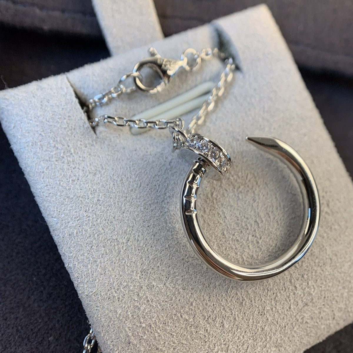 [Riva Jewelry ]JUSTE NECKLACE SILVER DIAMONDS