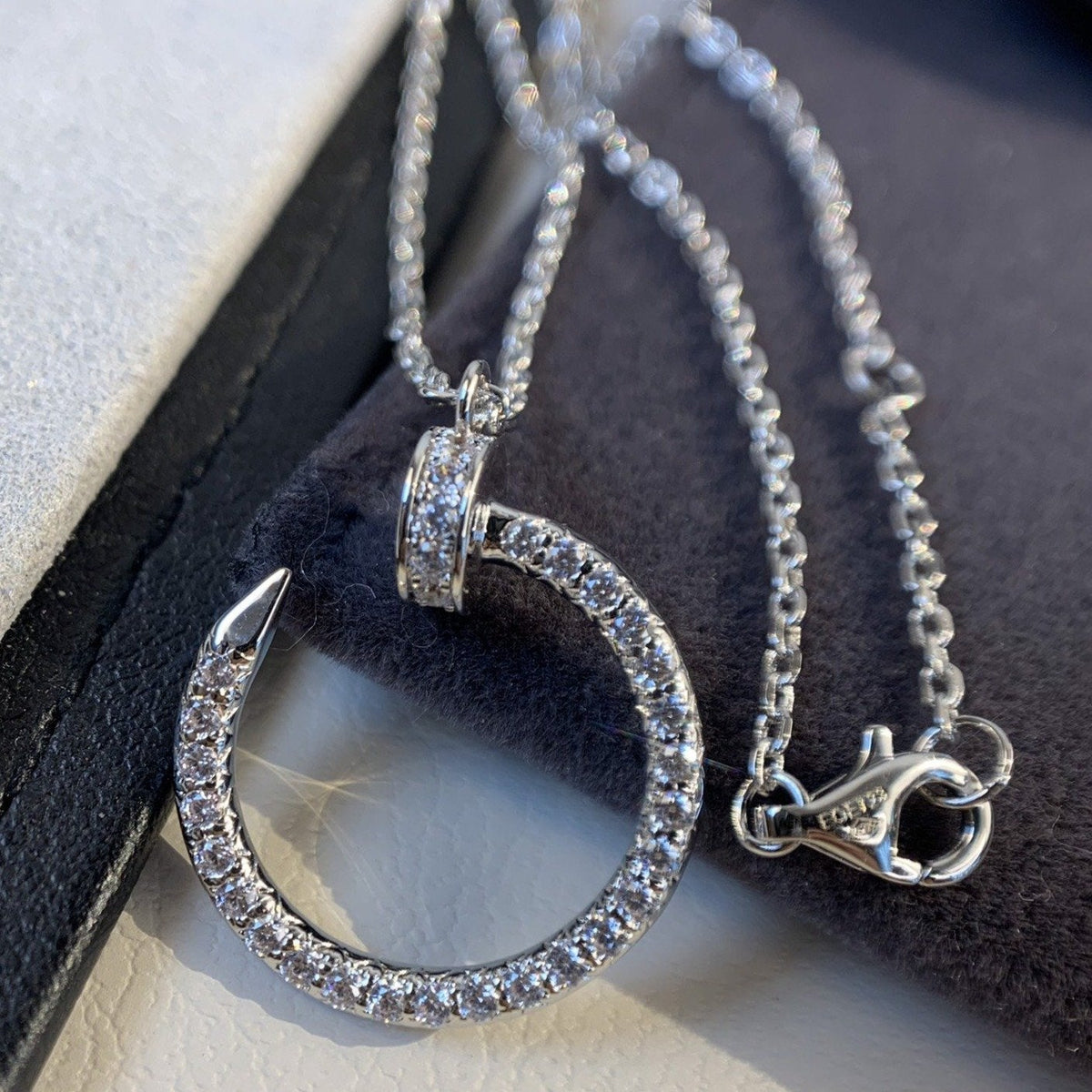 [Riva Jewelry ]JUSTE NECKLACE SILVER DIAMONDS